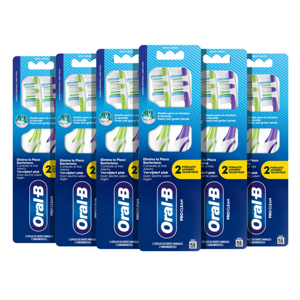 Oral-B 6x Tandenborstel Pro-Clean 2 stuks