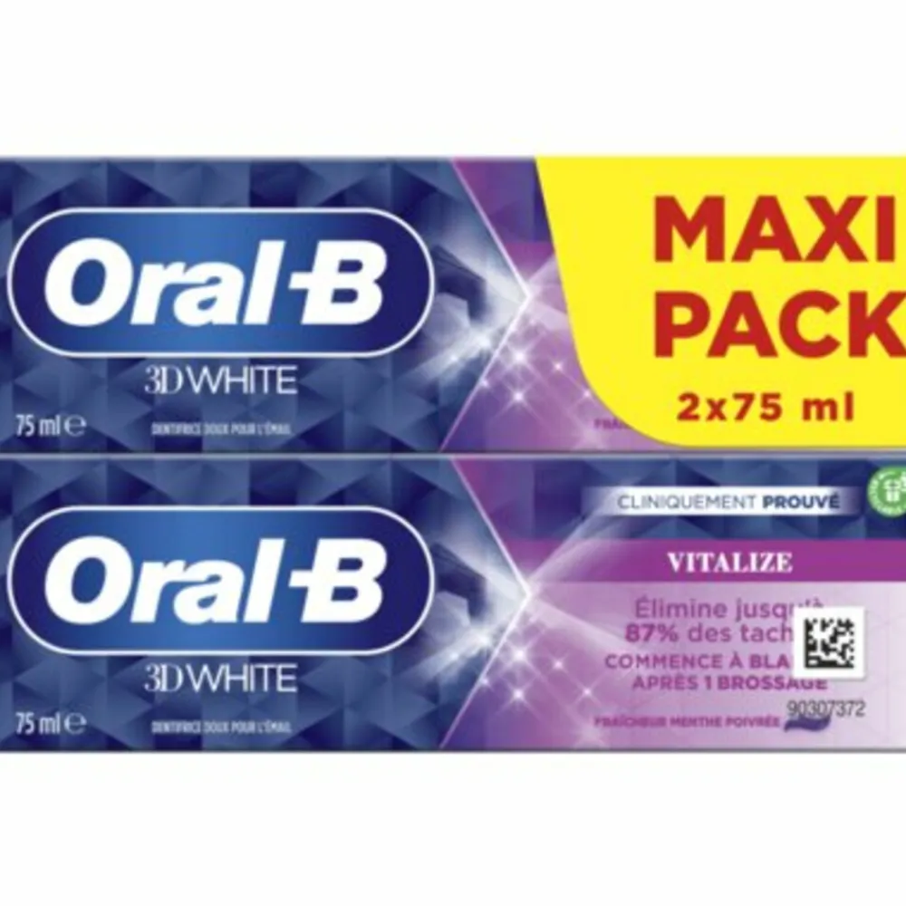 Oral-B 12x Tandpasta 3D White Vitalize 2 x 75 ml