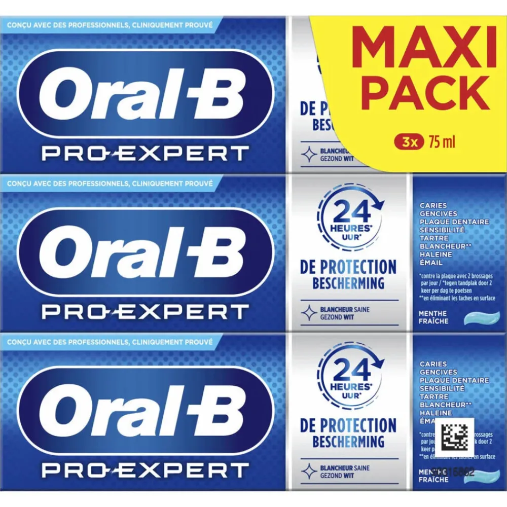 Oral-B 8x Tandpasta Expert Gezond Wit 3 x 75 ml