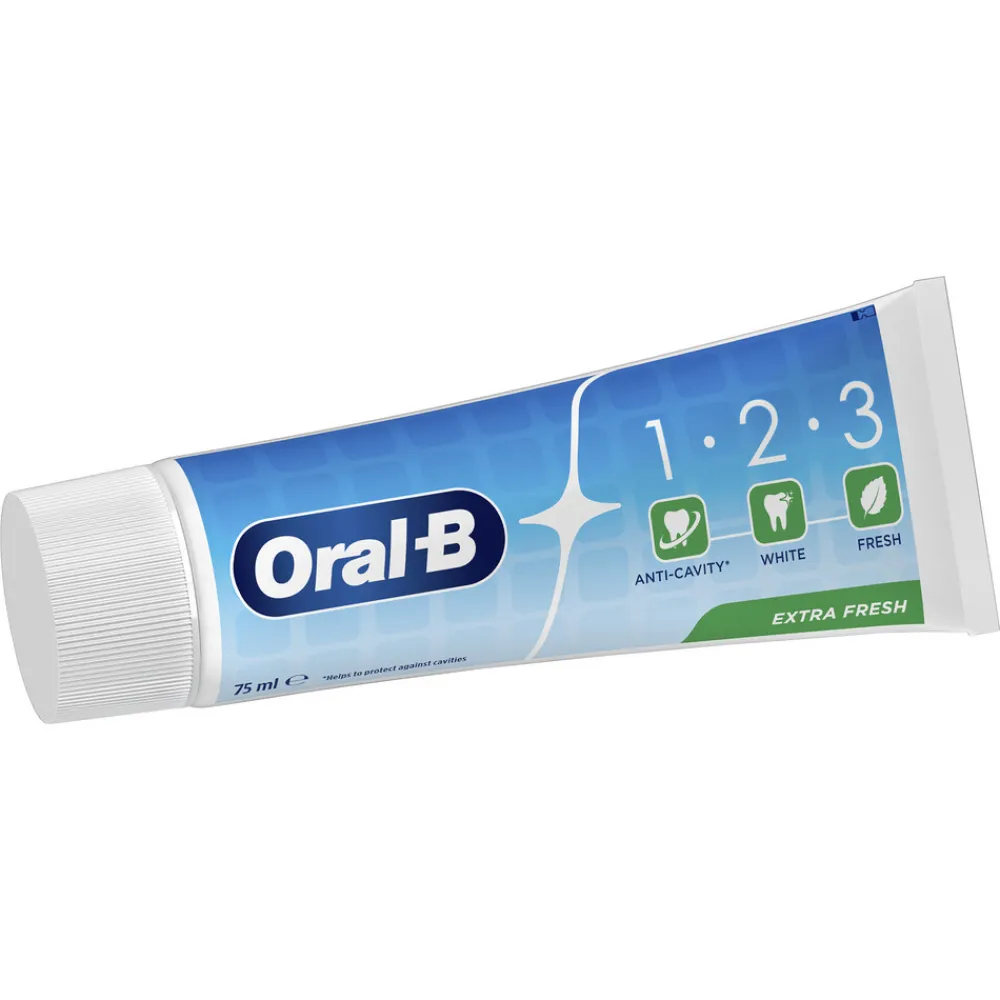 Oral-B 12x Tandpasta 1-2-3 Frisse mint 75 ml