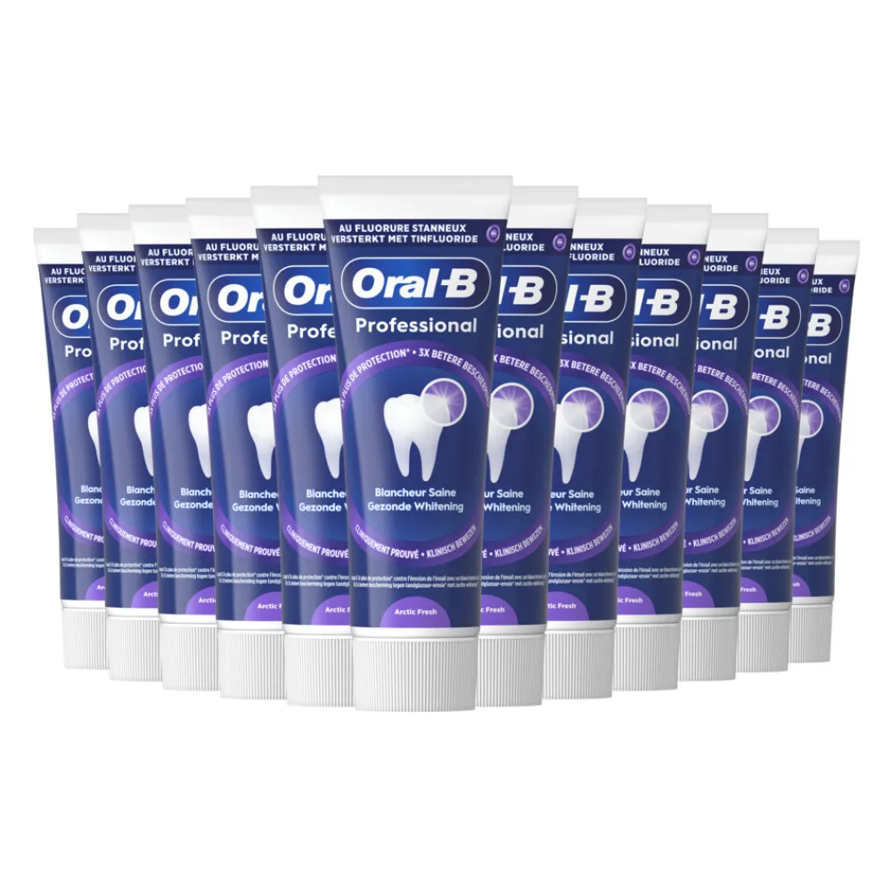 Oral-B 12x Tandpasta Professional Gezonde Whitening Arctic Fresh 75 ml
