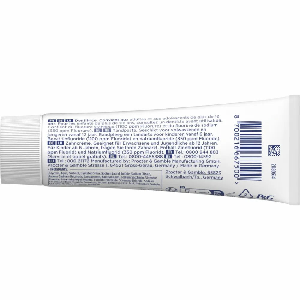 Oral-B 12x Tandpasta Professional Glazuurversterkend Reiniging Munt 75 ml