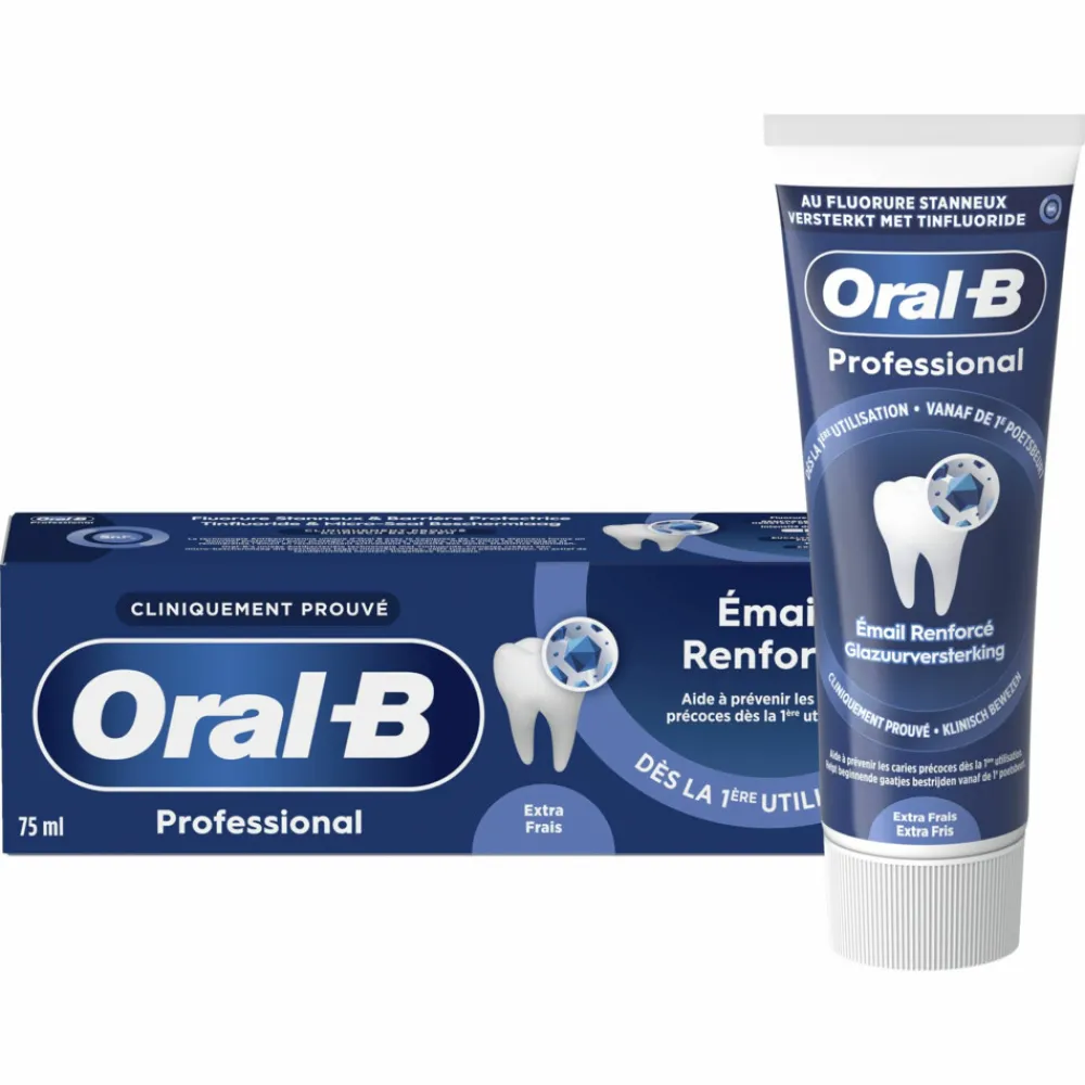 Oral-B 12x Tandpasta Professional Glazuurversterkend Extra Fris 75 ml