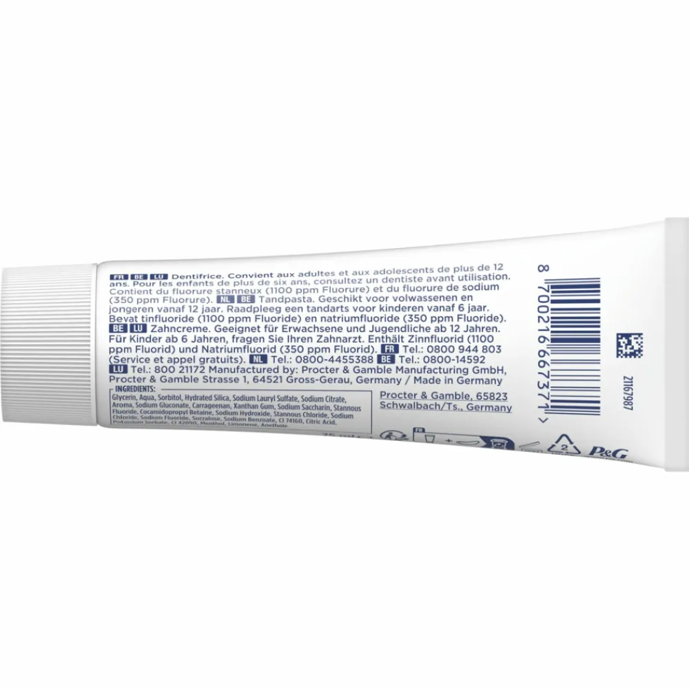 Oral-B 12x Tandpasta Professional Glazuurversterkend Extra Fris 75 ml