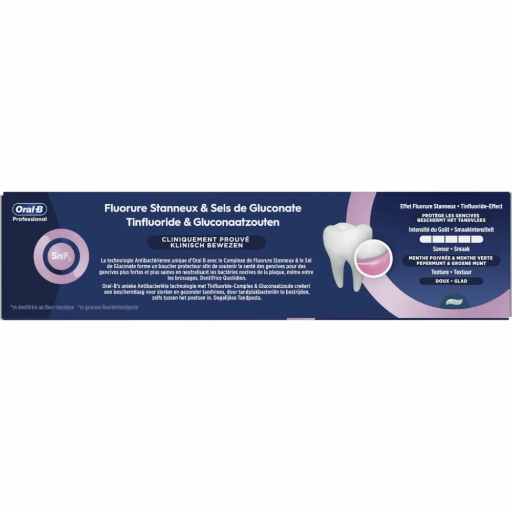 Oral-B 12x Tandpasta Professional Tandvleesbescherming Frisse Munt 75 ml
