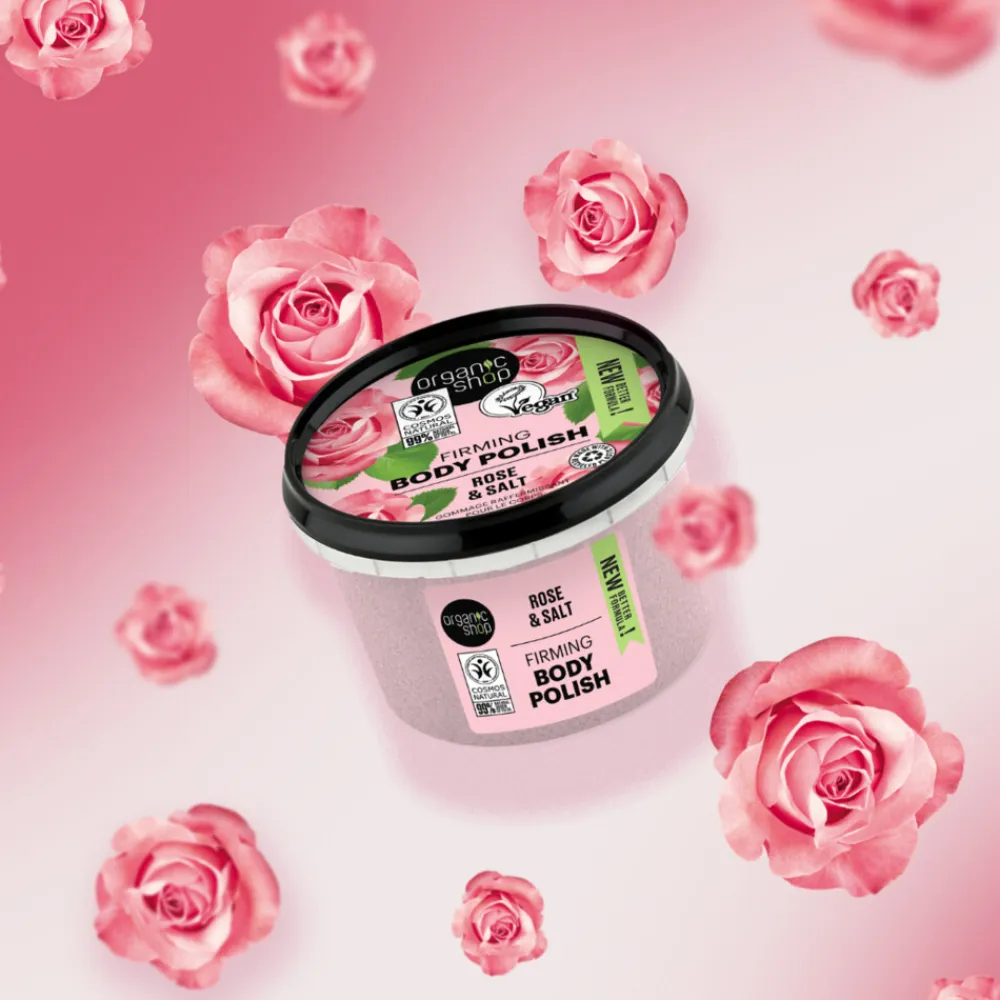 Organic Shop 6x Body Polish Pearl Rose 250 ml