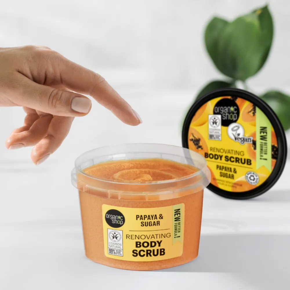 Organic Shop 6x Body Scrub Papaya 250 ml