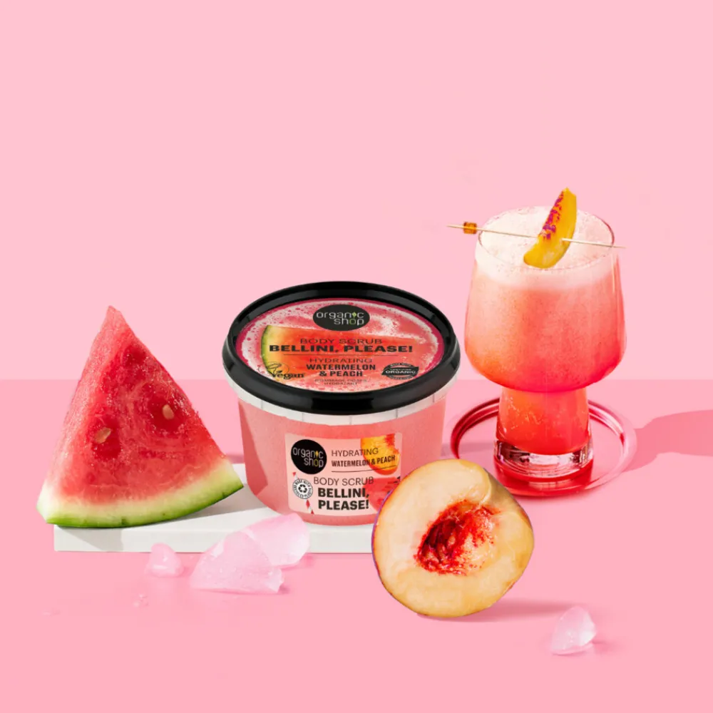 Organic Shop 6x Body Scrub Watermelon & Peach 250 ml