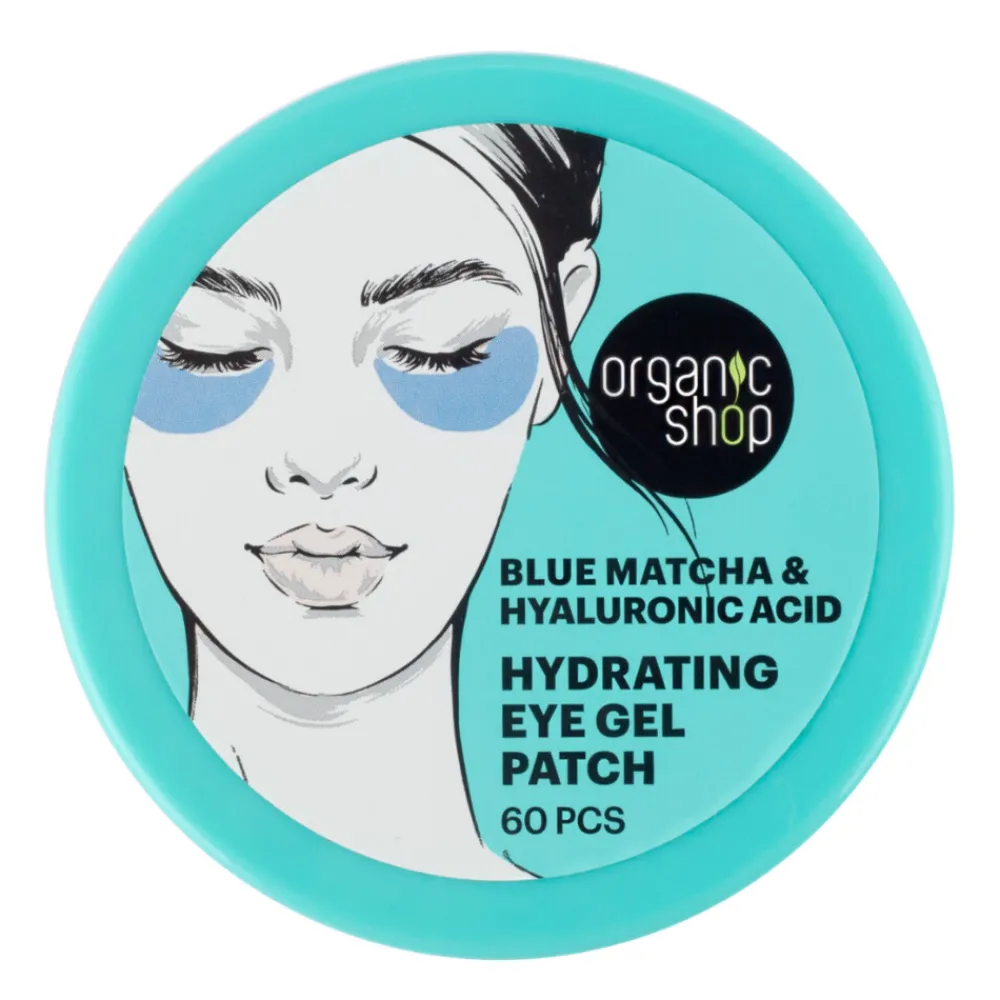 Organic Shop 6x Eye Gel Patch Blue matcha & Hyaluronic Acid 60 pcs