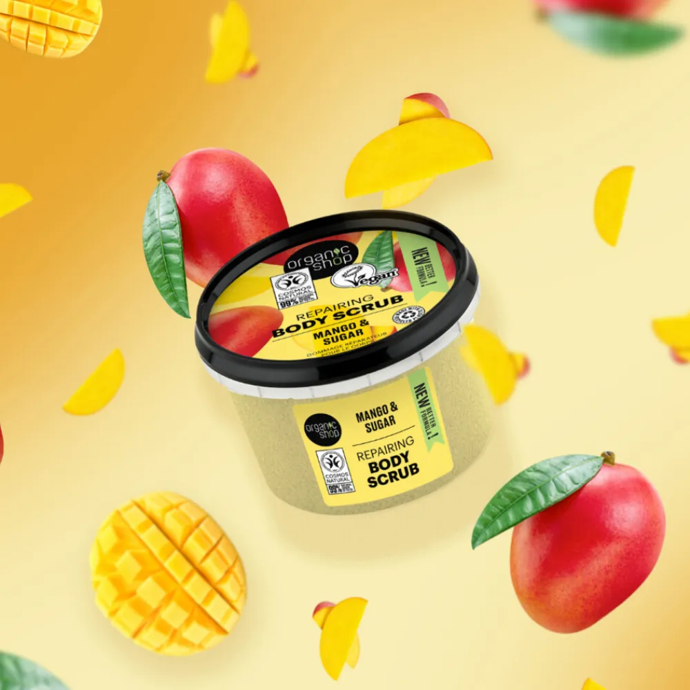Organic Shop 6x Repairing Body Scrub Mango 250 ml
