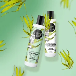 Organic Shop 6x Strengthening Shampoo Anti-Hair Loss Algae and Lemongrass 280 ml