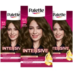 Palette 3x Intensive Oil-Care Color Haarkleuring 600 Lichtbruin