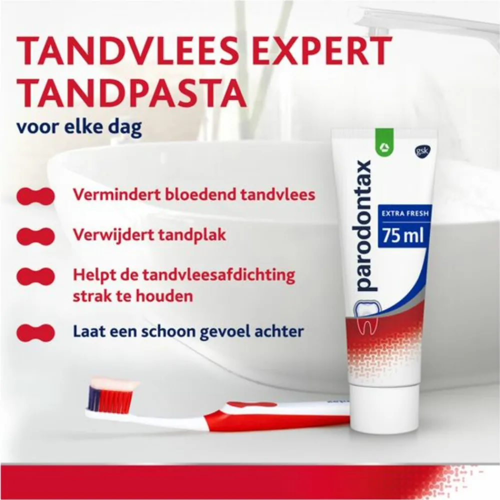 Parodontax 6x Tandpasta bij Bloedend Tandvlees Extra Fresh 75 ml