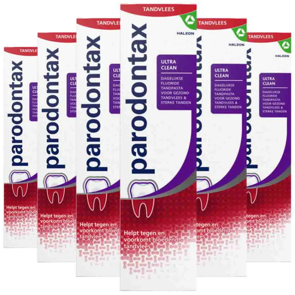 Parodontax 6x Tandpasta bij Bloedend Tandvlees Ultra Clean 75 ml
