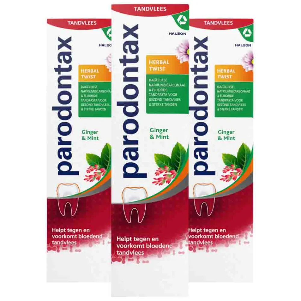 Parodontax 3x Tandpasta Herbal Twist 75 ml