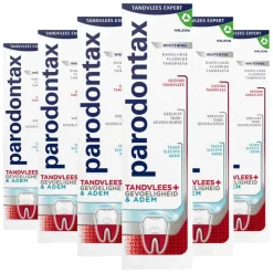 Parodontax 6x Tandpasta Tandvlees + Gevoeligheid & Adem Whitening 75 ml