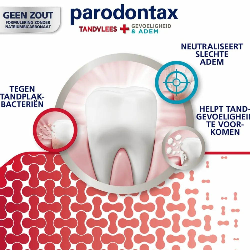 Parodontax 6x Tandpasta Tandvlees+ Gevoeligheid & Adem 75 ml