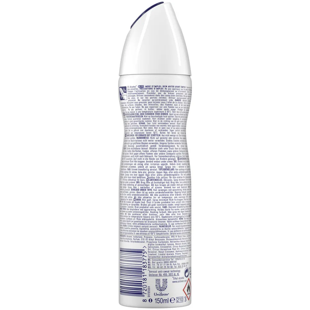 Rexona 6x Deodorant Spray Advanced Protection Invisible 150 ml