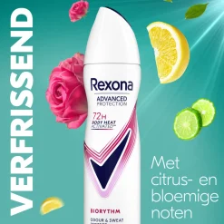 Rexona 6x Deodorant Spray Advanced Protection Ultra Dry Biorythm 150 ml
