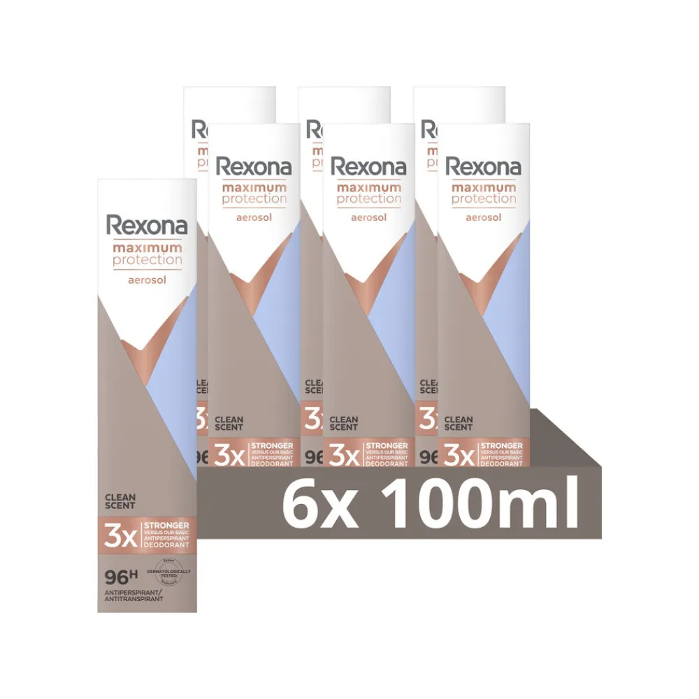 Rexona 6x Deodorant Spray Maximum Protection Clean Scent 100 ml