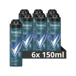 Rexona 6x Men Deodorant Spray Advanced Protection Cobalt Dry 150 ml