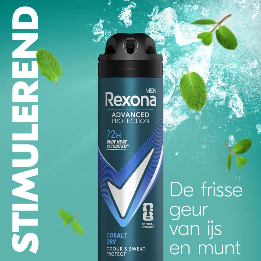 Rexona 6x Men Deodorant Spray Advanced Protection Cobalt Dry 150 ml