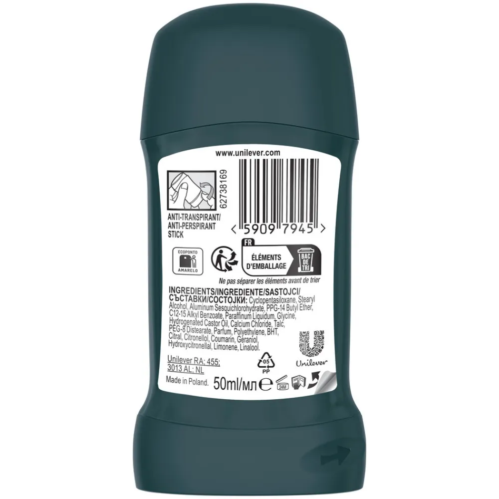 Rexona 6x Men Deodorant Stick Advanced Protection Cobalt Dry 50 ml