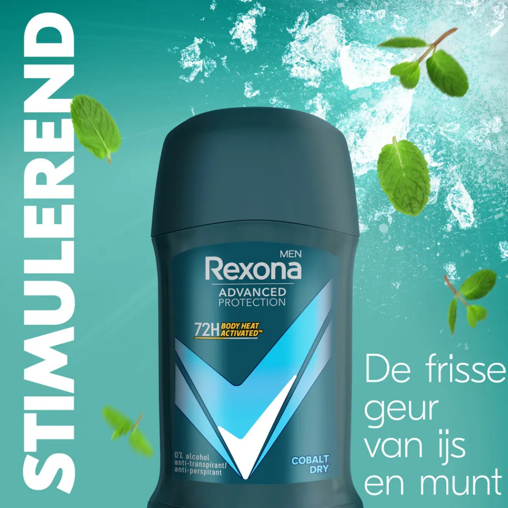 Rexona 6x Men Deodorant Stick Advanced Protection Cobalt Dry 50 ml