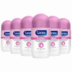 Sanex 6x Deodorant Roller Dermo Invisibile 50 ml