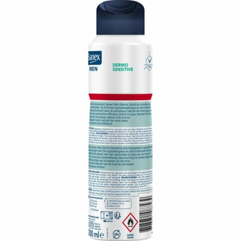 Sanex 6x Deodorant Spray Men Sensitive 200 ml
