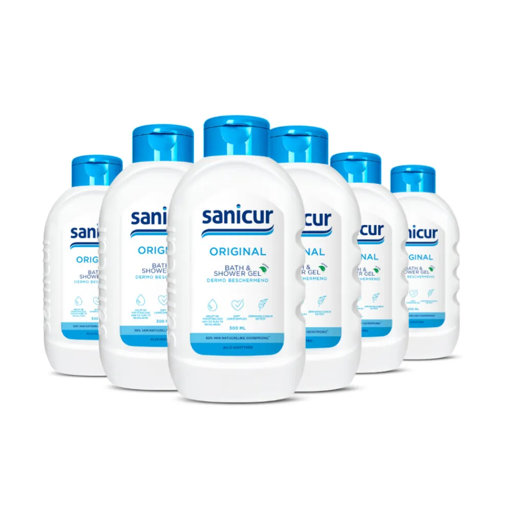 Sanicur 6x Douchecrème Original 300 ml