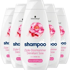 Schwarzkopf 5x Zijde-Doorkammer Shampoo 400 ml