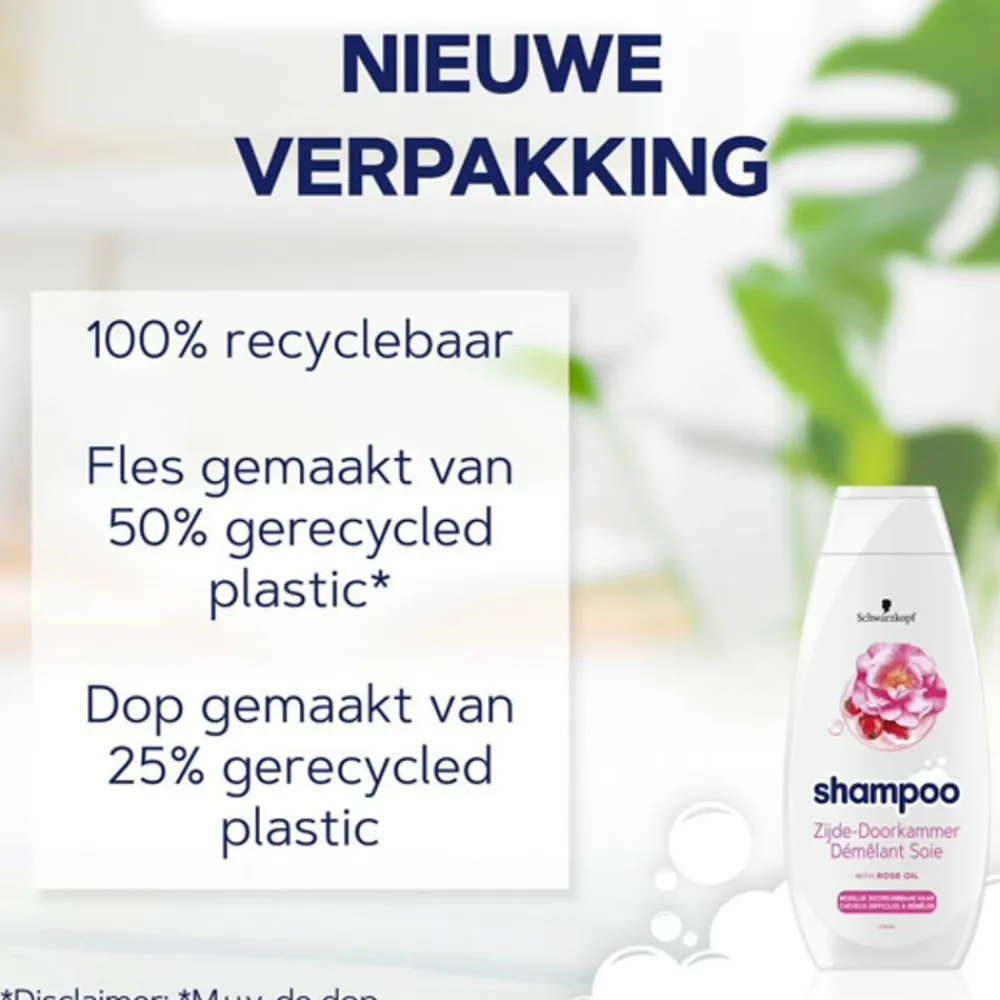 Schwarzkopf 5x Zijde-Doorkammer Shampoo 400 ml