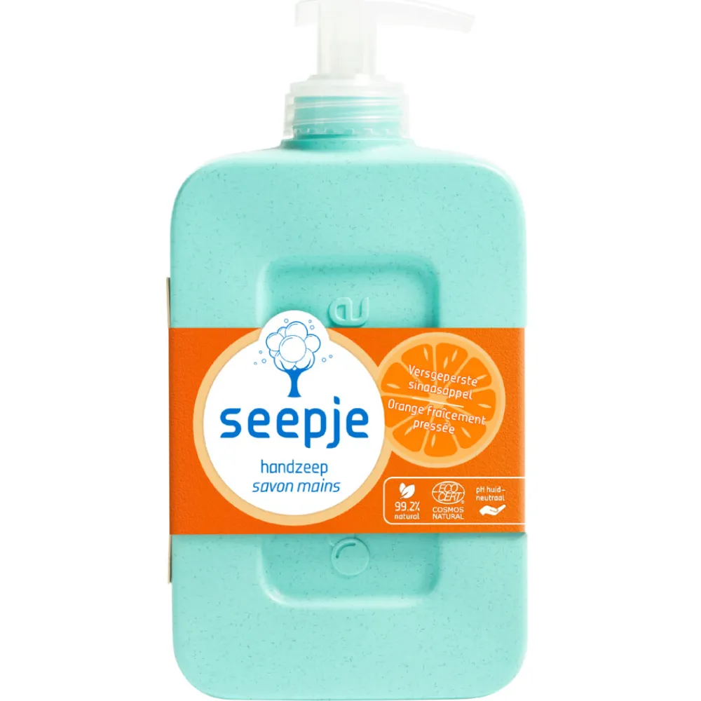 Seepje 8x Handzeep Versgeperste Sinaasappel Geur 300 ml