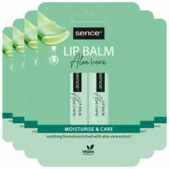 Sence 6x Lippenbalsem Aloë Vera 2 stuks