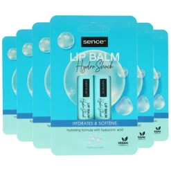 Sence 6x Lippenbalsem Normaal Hydro Shock 2 stuks