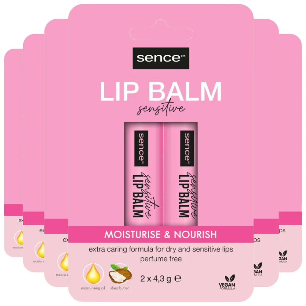 Sence 6x Lippenbalsem Sensitive 2 stuks