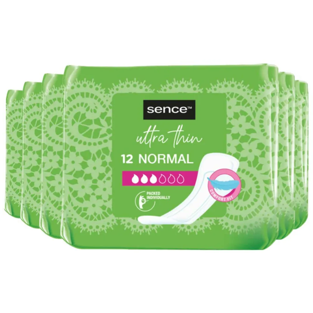 Sence 6x Maandverband Normaal Zonder Vleugels 12 stuks