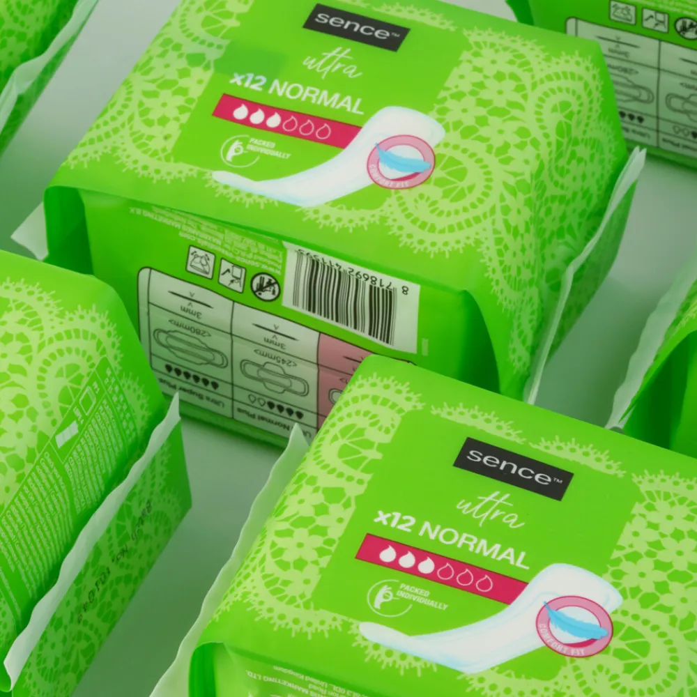 Sence 6x Maandverband Normaal Zonder Vleugels 12 stuks