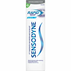 Sensodyne 3x Tandpasta Rapid Relief Mint 75 ml