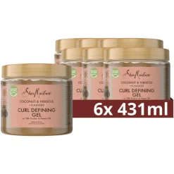 Shea Moisture 6x Curl Defining Haargel Coconut & Hibiscus + Flaxseed 431 ml