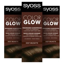 Syoss 3x Color Glow Kleuropfrisser Deep Brunette 100 ml