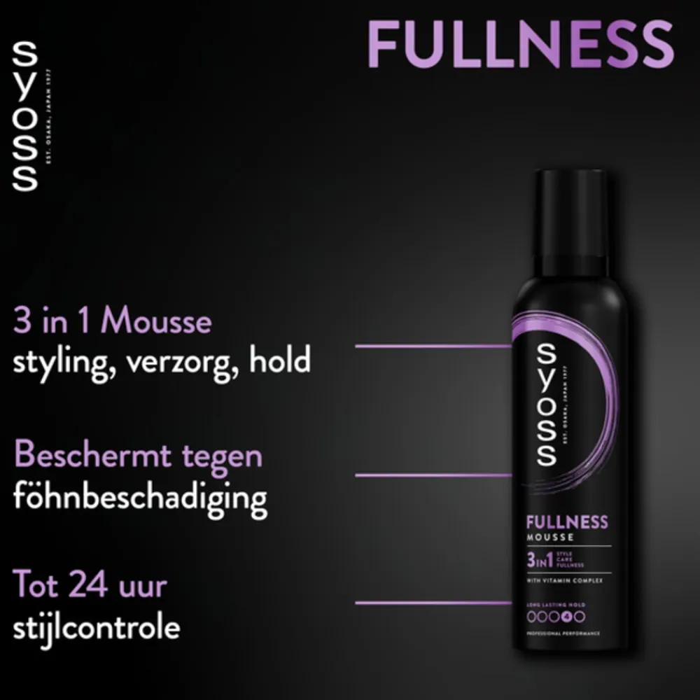 Syoss 6x Fullness Haarmousse 250 ml