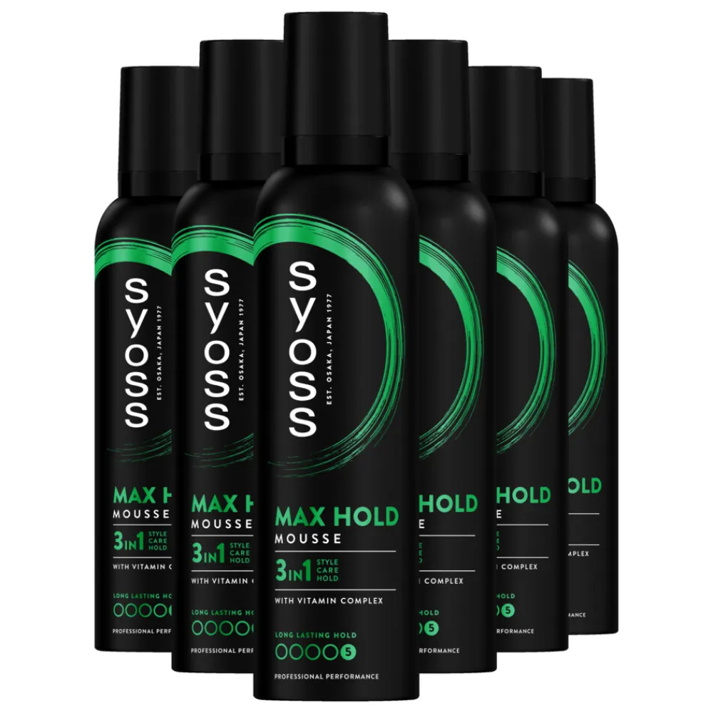 Syoss 6x Max Hold Haarmousse 250 ml