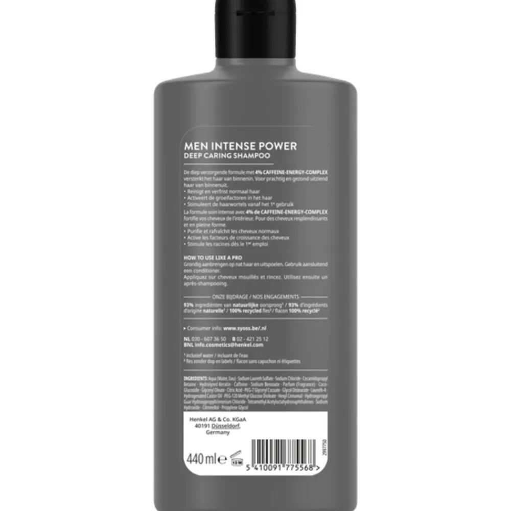 Syoss 6x Men Power Shampoo 440 ml