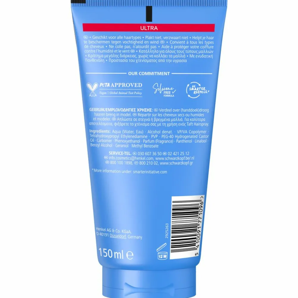 Taft 6x Gel Ultra Styling 150 ml