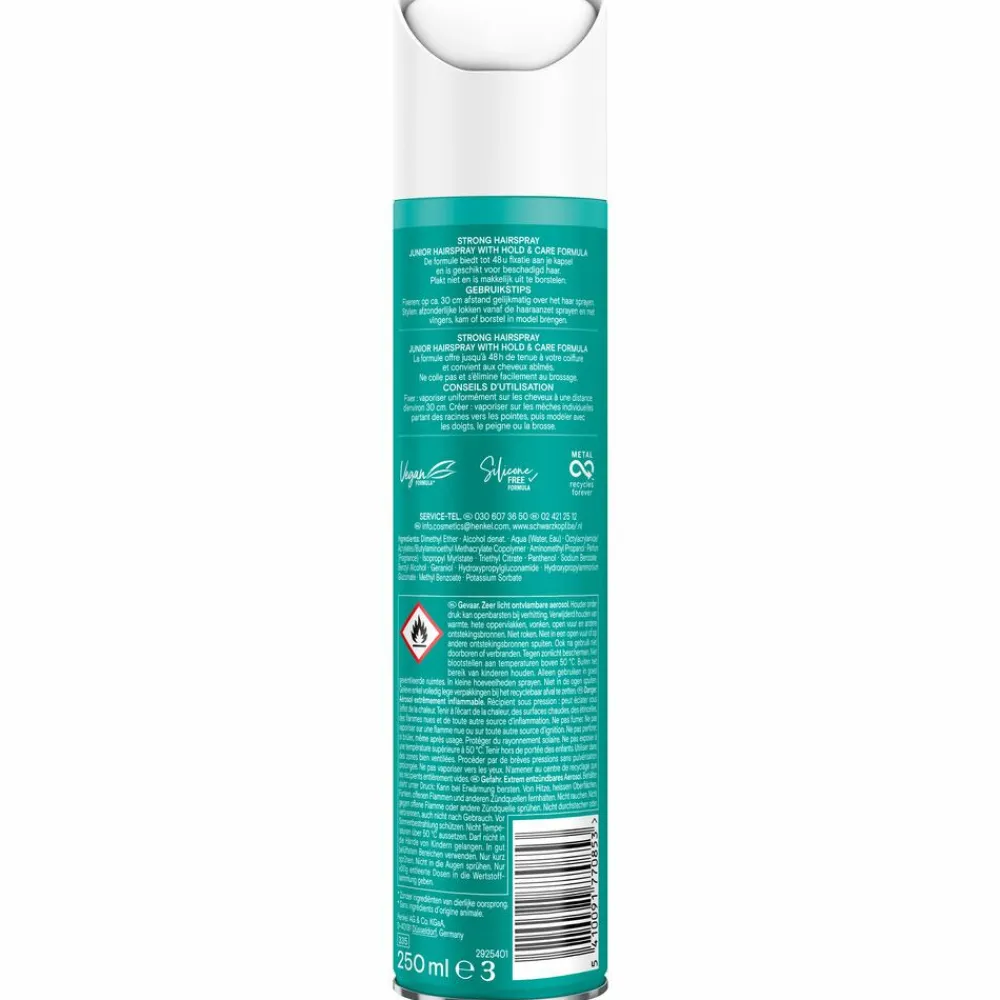 Taft 6x Junior Hairspray Strong 250 ml