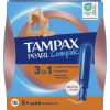 Tampax 8x Pearl Compak Super Plus Tampons met Inbrenghuls 18 stuks