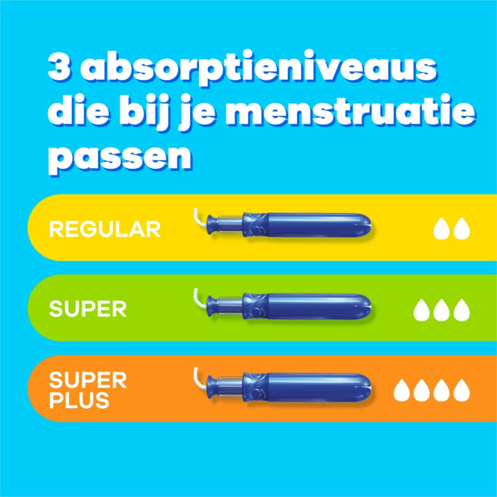 Tampax 8x Pearl Compak Super Plus Tampons met Inbrenghuls 18 stuks