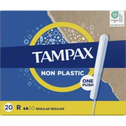 Tampax 12x Tampons Regular met Kartonnen Inbrenghuls 20 stuks